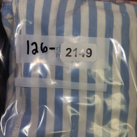 Onque Casual Women's 3X Blue Striped Beach Print High-Low Pullover Top 2149 - Picture 8 of 8